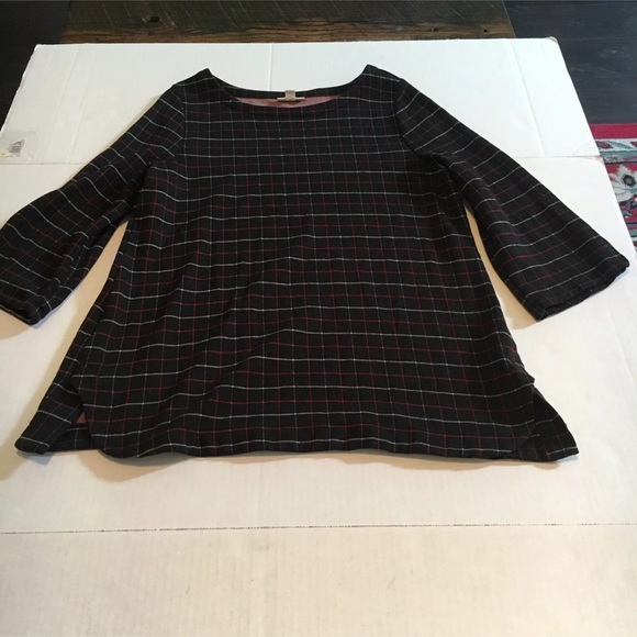 🚫❌ SOLD J Jill Ponte Tunic Top Ponte Knit Red - Picture 5 of 6